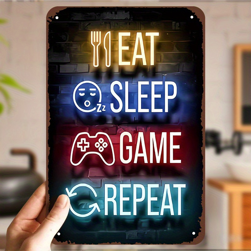 Video Gaming & Esports Usd Acc - Wyraziste neonowe dekoracje ścienne w stylu